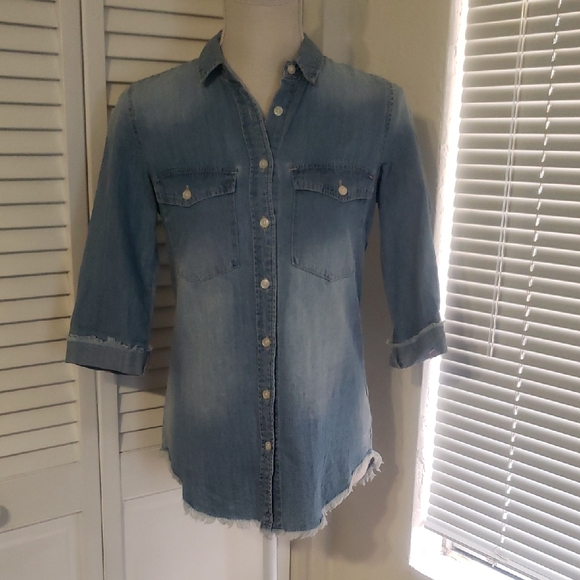 Classic Denim Button Down Shirt - Picture 1 of 6